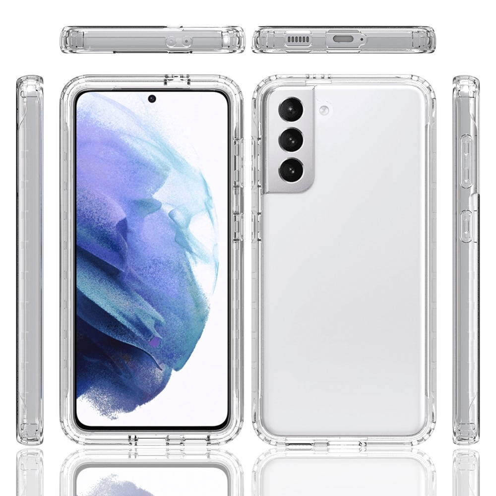 Coque de couverture complète Samsung Galaxy S21, transparent
