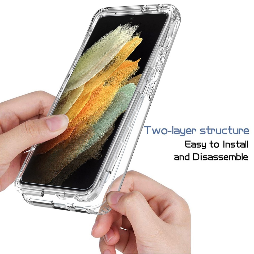 Coque de couverture complète Samsung Galaxy S21 Ultra, transparent