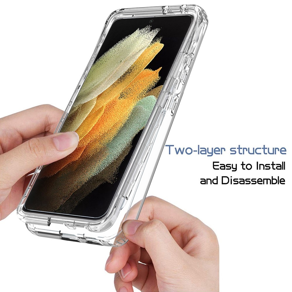 Coque de couverture complète Samsung Galaxy S21 Ultra, Transparent