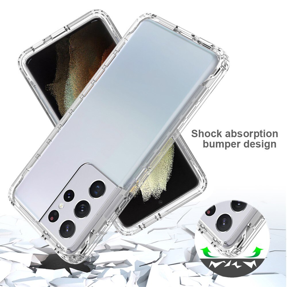 Coque de couverture complète Samsung Galaxy S21 Ultra, Transparent