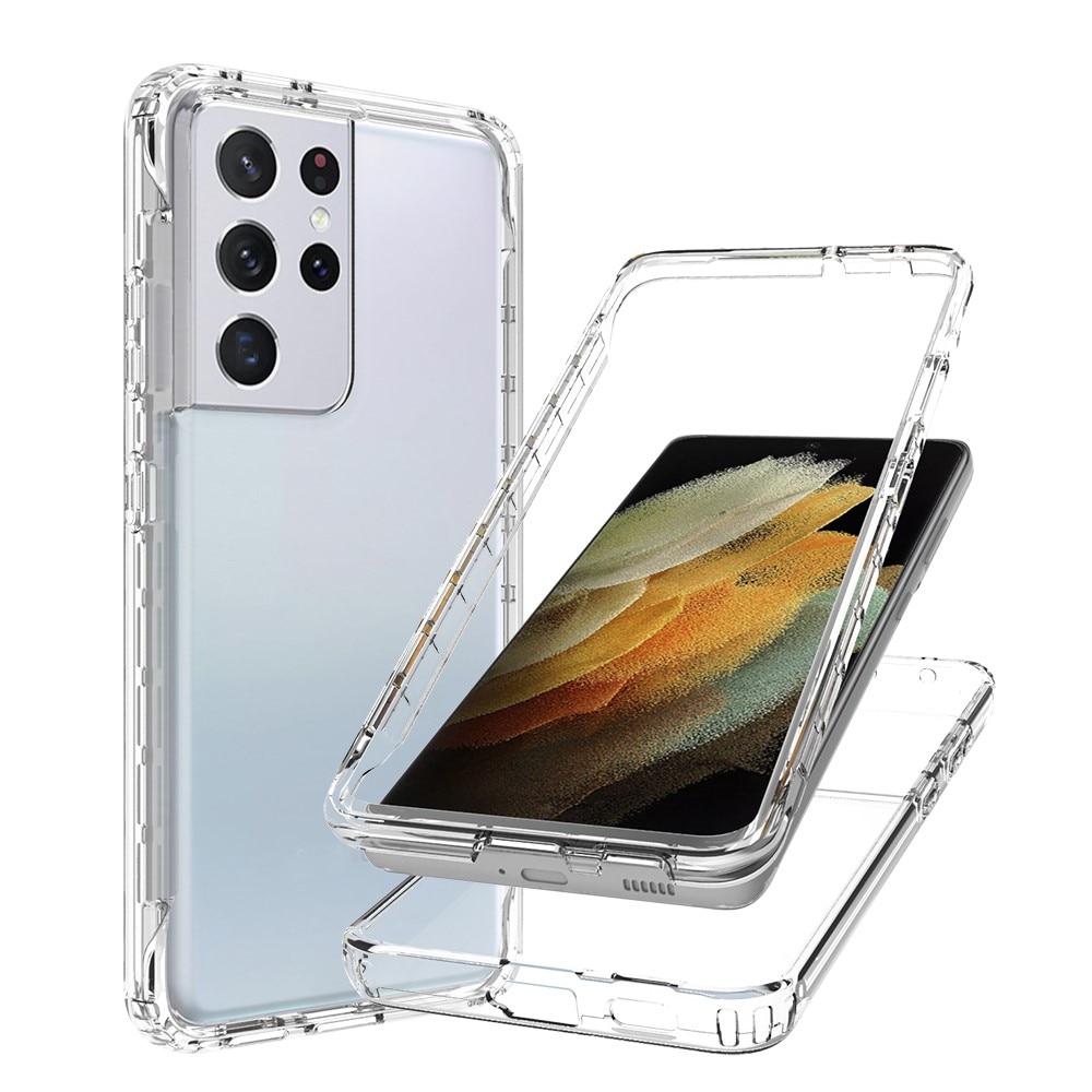 Coque de couverture complète Samsung Galaxy S21 Ultra, Transparent