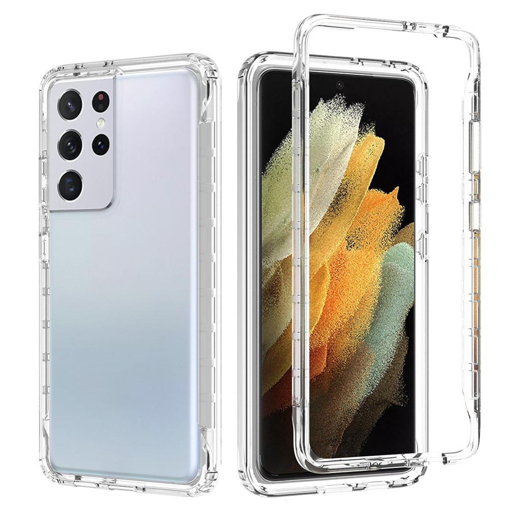 Coque de couverture complète Samsung Galaxy S21 Ultra, Transparent