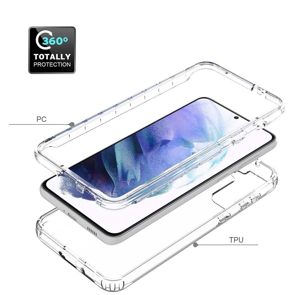 Coque de couverture complète Samsung Galaxy S21 Plus, Transparent