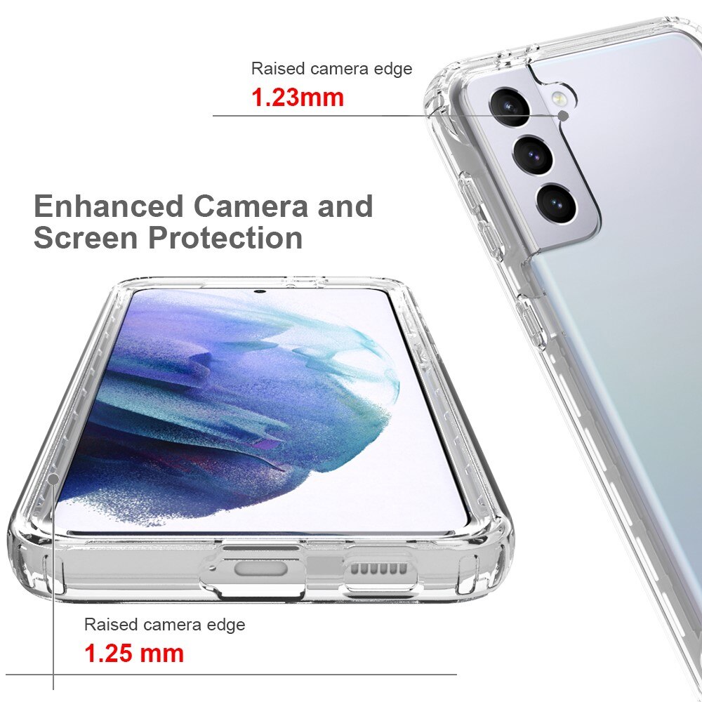 Coque de couverture complète Samsung Galaxy S21 Plus, Transparent
