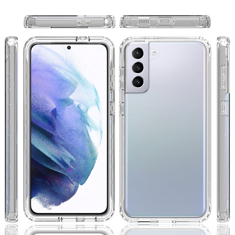Coque de couverture complète Samsung Galaxy S21 Plus, transparent