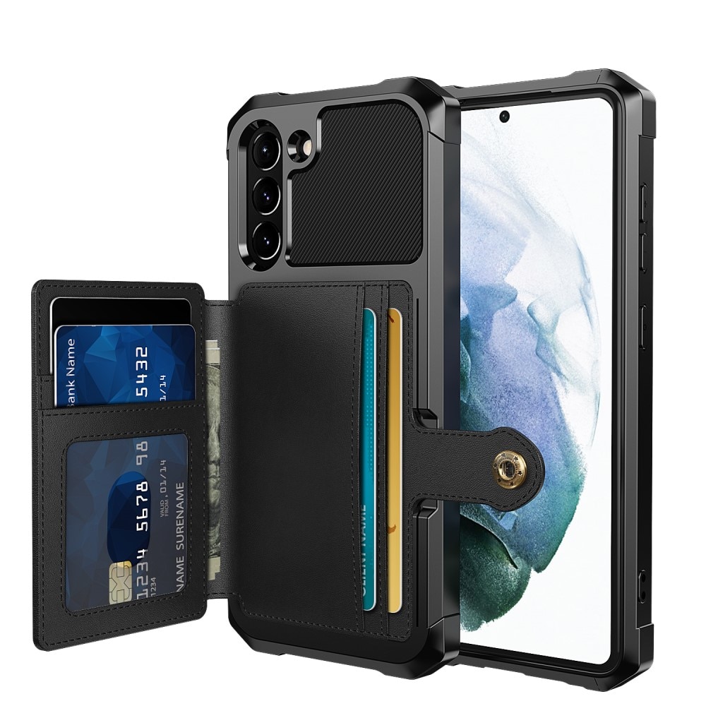 Coque porte-cartes Tough Multi-slot Samsung Galaxy S21 FE Noir
