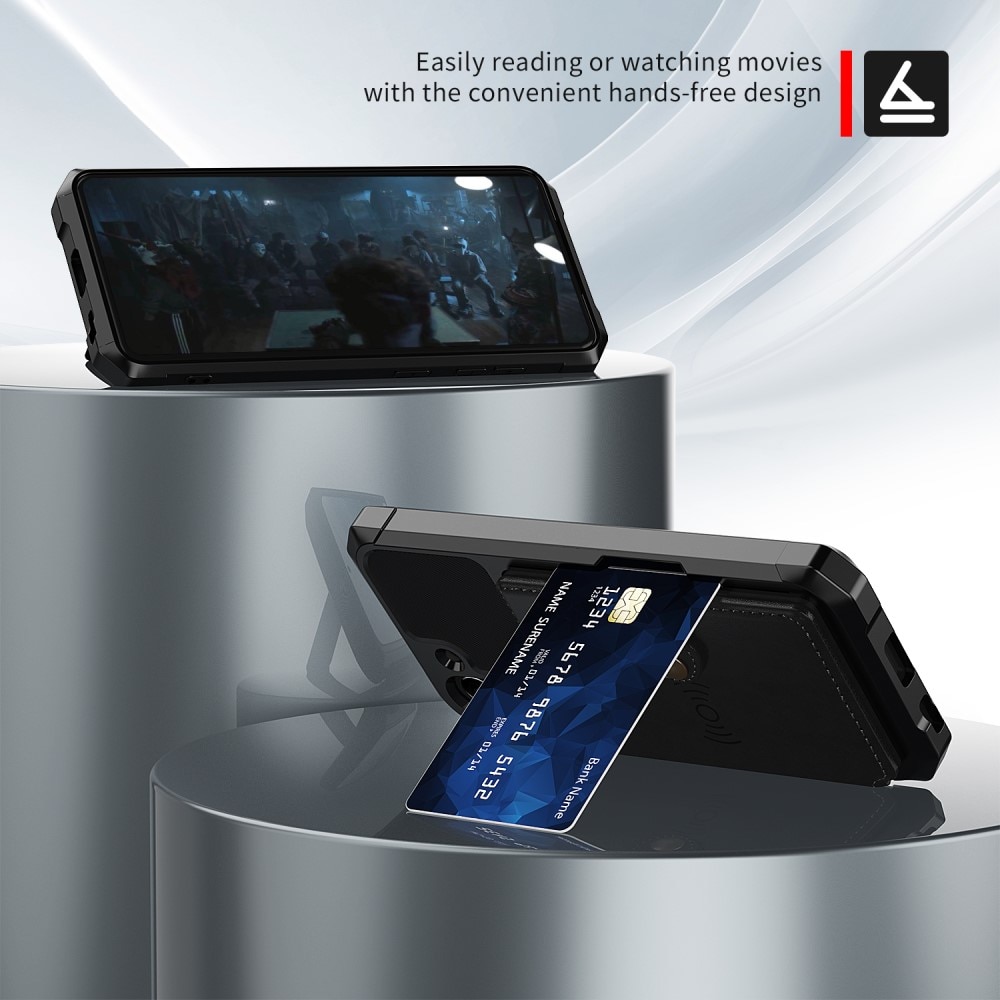 Coque porte-cartes Tough Multi-slot Samsung Galaxy S21 FE Noir