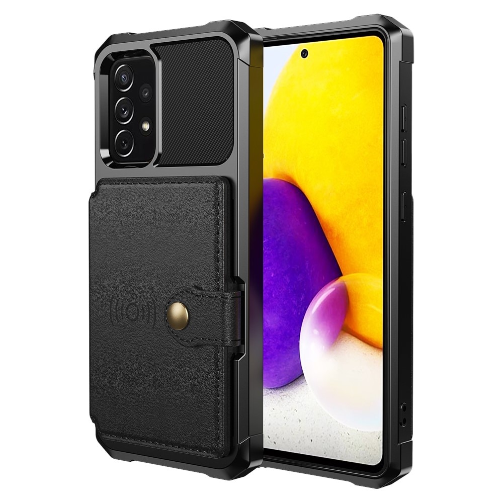 Coque porte-cartes Tough Multi-slot Samsung Galaxy A52 5G, Noir