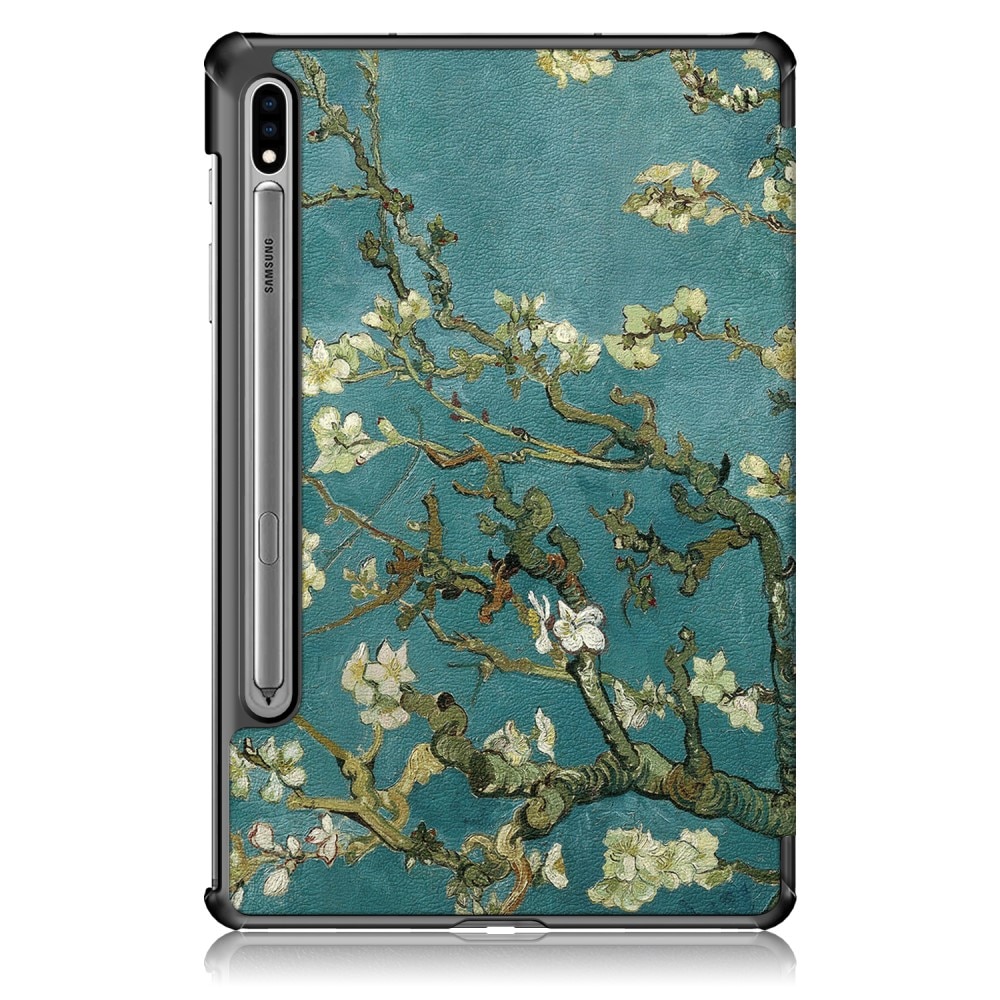 Étui Tri-Fold Samsung Galaxy Tab S7 FE Fleurs de cerisier