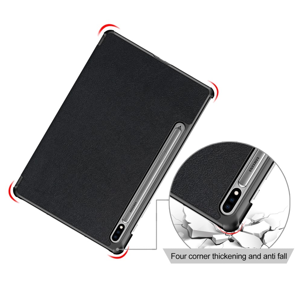 Étui Tri-Fold Samsung Galaxy Tab S7 FE, Noir