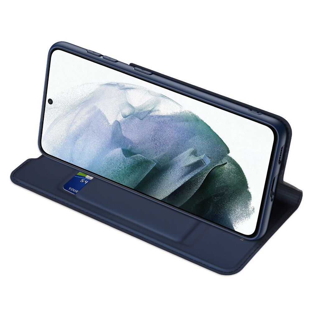 Étui portefeuille Skin Pro Series Samsung Galaxy S21 FE, Bleu