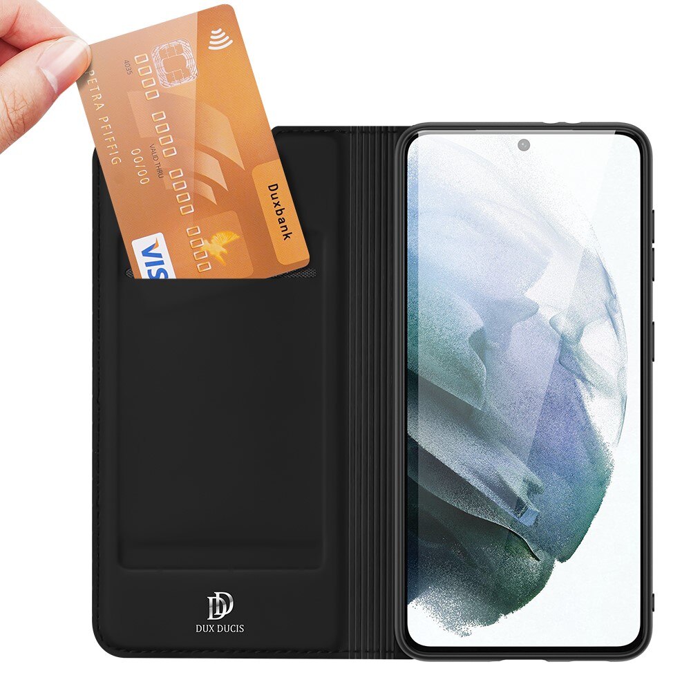 Étui portefeuille Skin Pro Series Samsung Galaxy S21 FE, Noir