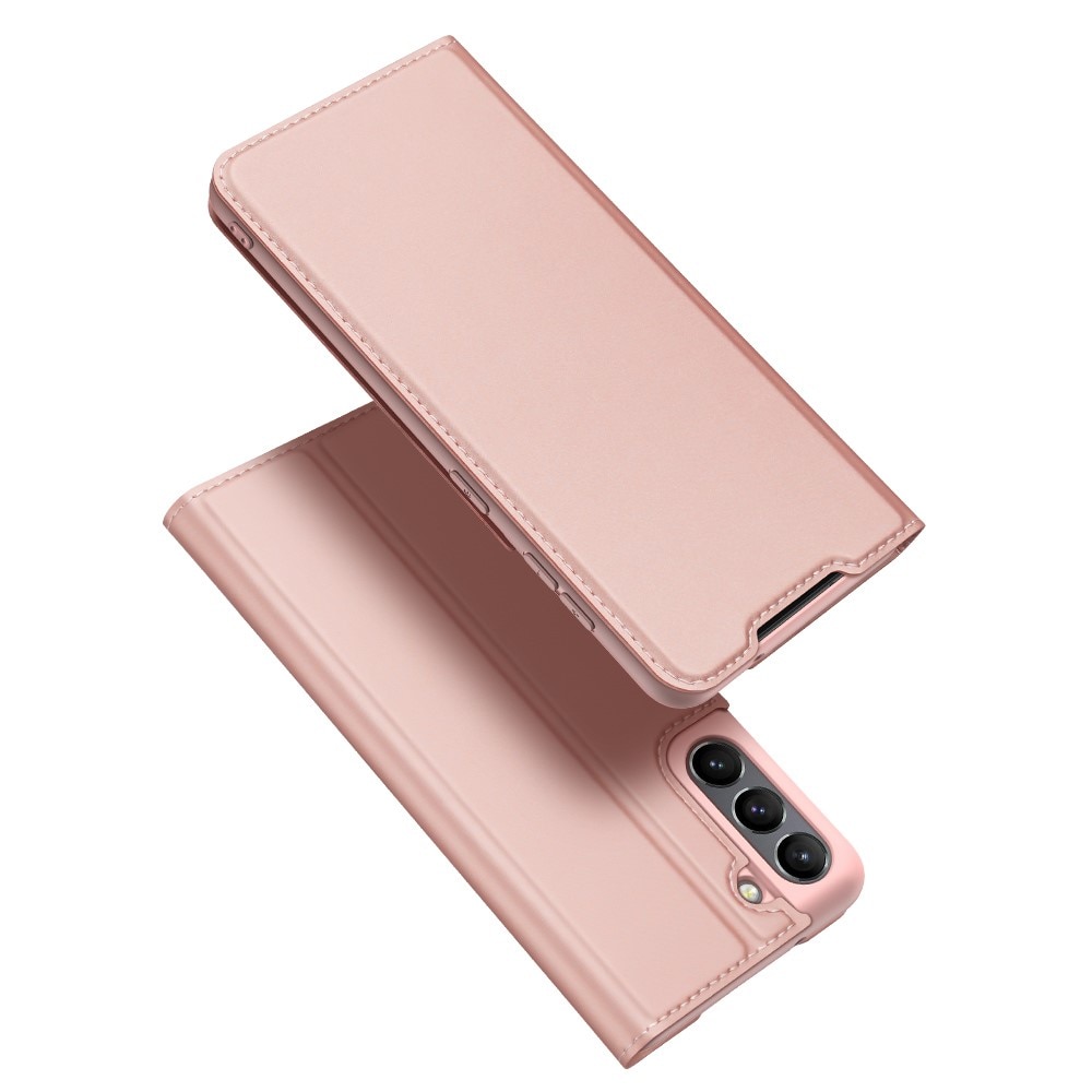 Étui portefeuille Skin Pro Series Samsung Galaxy S21 FE Rose Gold