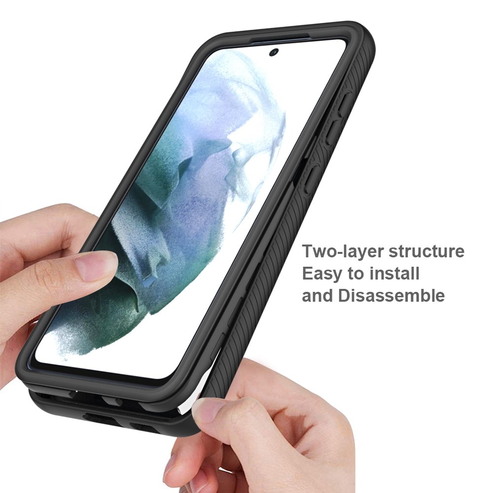 Coque de couverture complète Samsung Galaxy S21 FE, Noir
