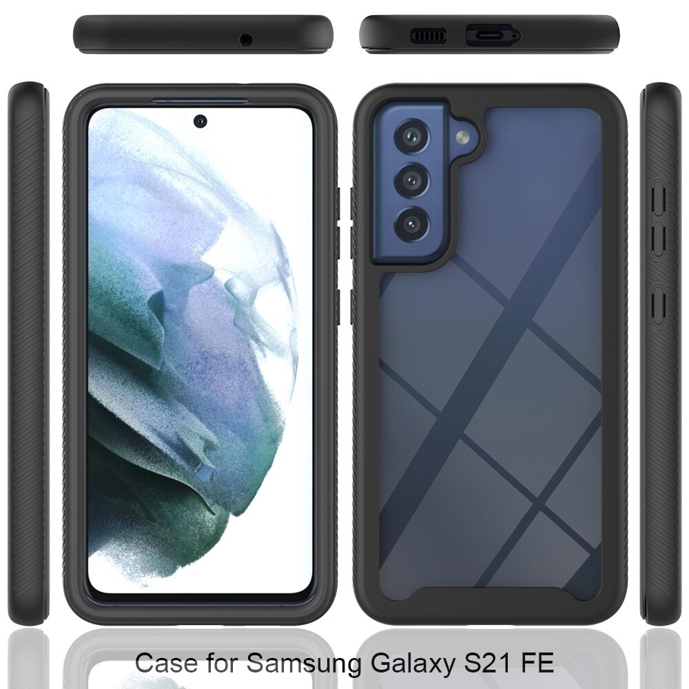 Coque de couverture complète Samsung Galaxy S21 FE, Noir