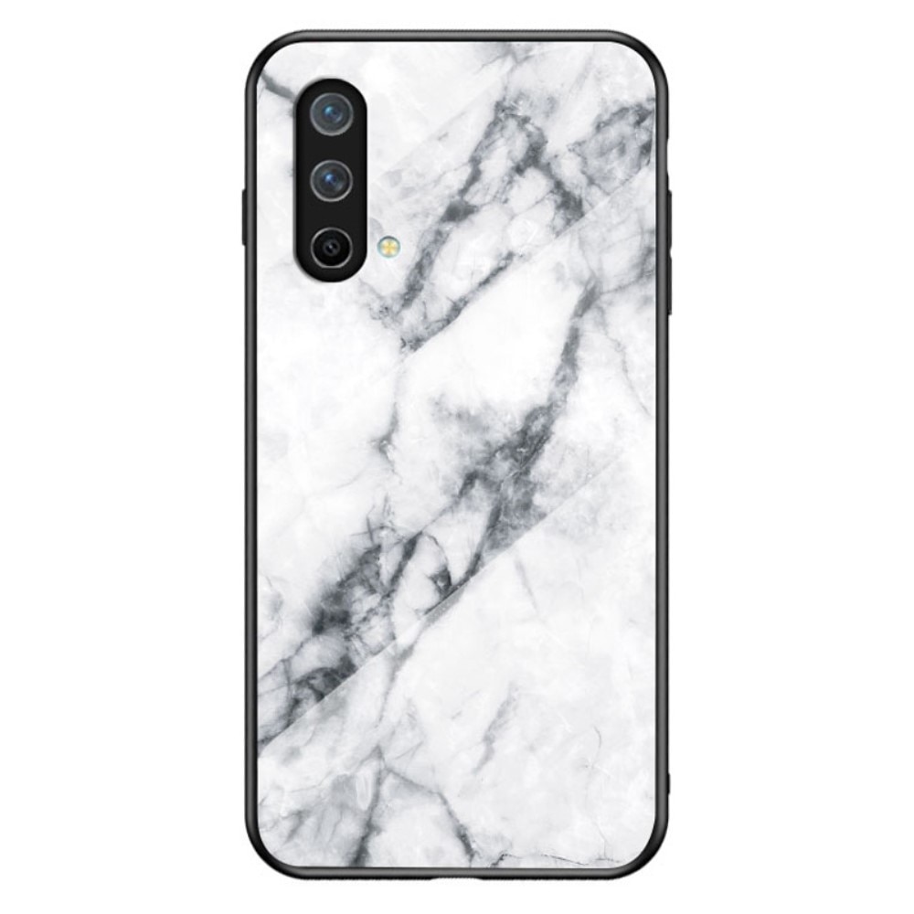 Coque en verre trempé OnePlus Nord CE 5G Marbre blanc