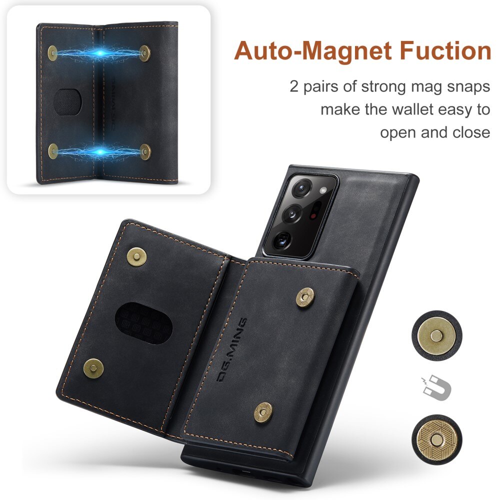 Coque Magnetic Card Slot Samsung Galaxy Note 20 Ultra, Noir
