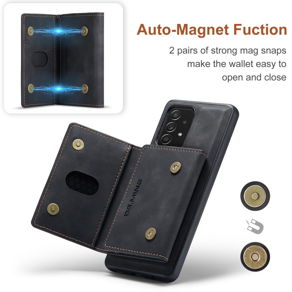 Coque Magnetic Card Slot Samsung Galaxy A52 5G, Noir