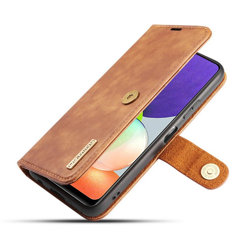 Étui portefeuille Magnet Wallet Samsung Galaxy A22 4G, Cognac