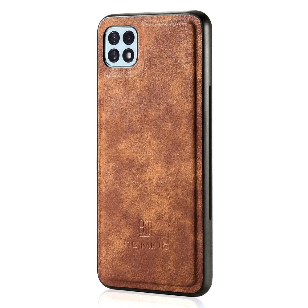 Étui portefeuille Magnet Wallet Samsung Galaxy A22 5G, Cognac