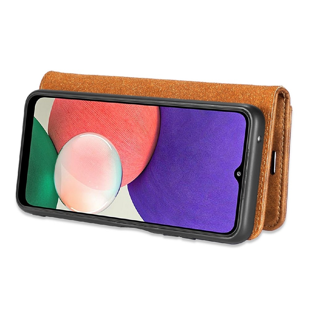 Étui portefeuille Magnet Wallet Samsung Galaxy A22 5G, Cognac