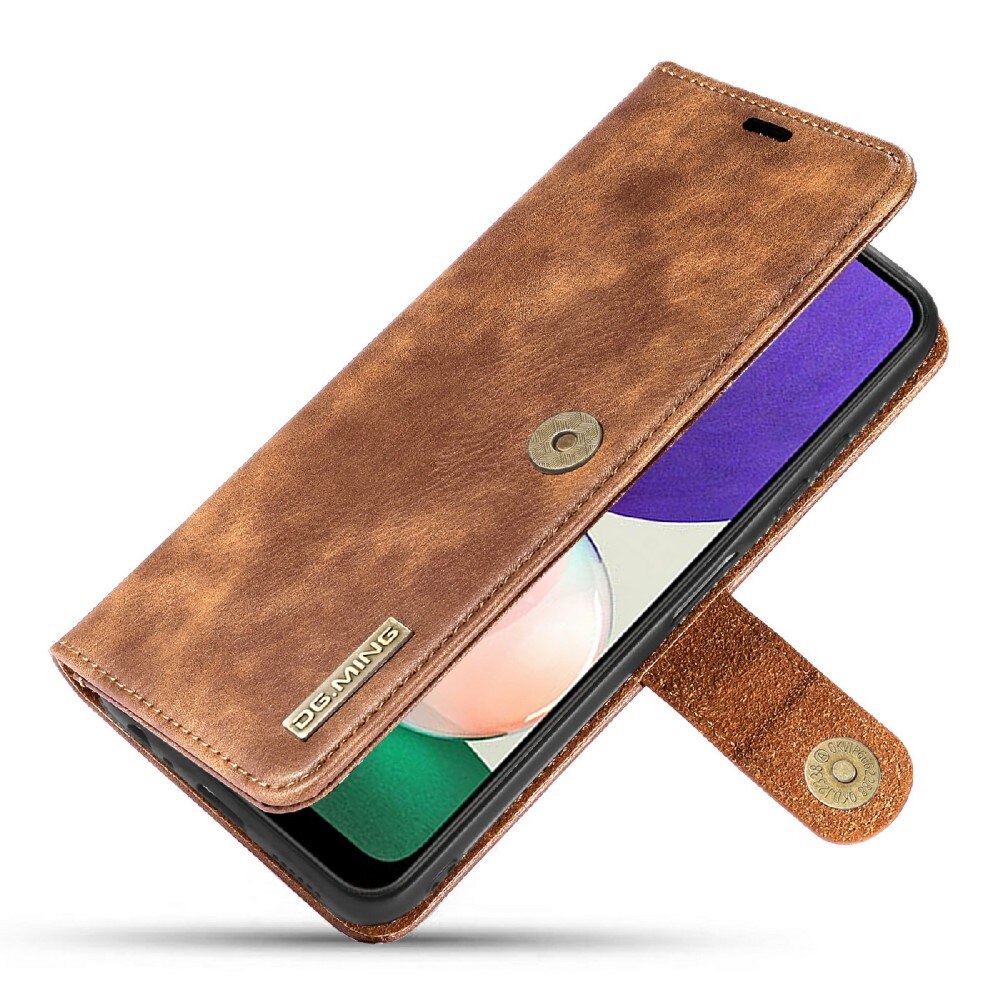 Étui portefeuille Magnet Wallet Samsung Galaxy A22 5G, Cognac
