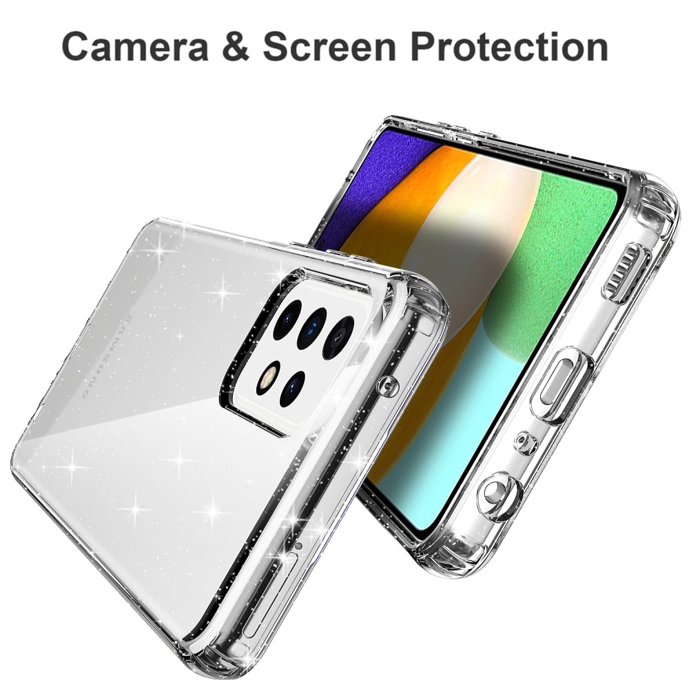 Glitter TPU Case Samsung Galaxy A52 5G Transparent