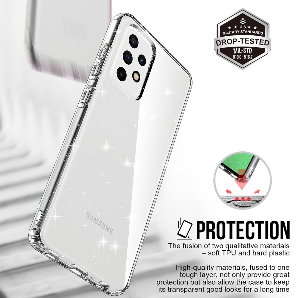 Glitter TPU Case Samsung Galaxy A52 5G Transparent