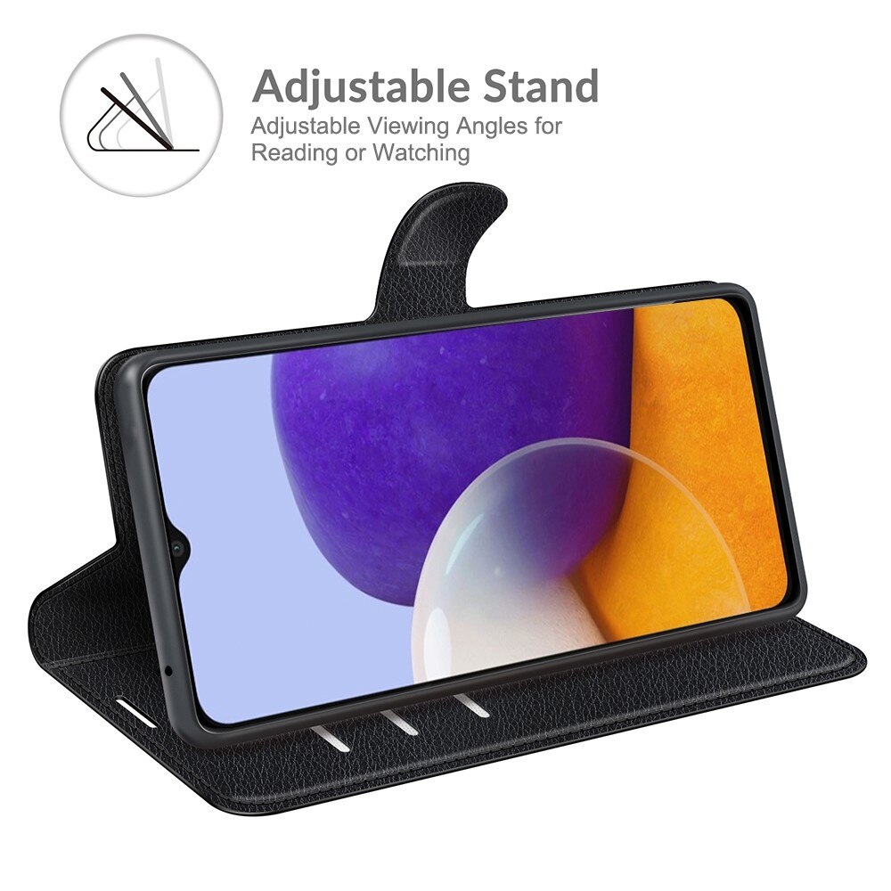 Coque portefeuille Samsung Galaxy A22 5G, Noir