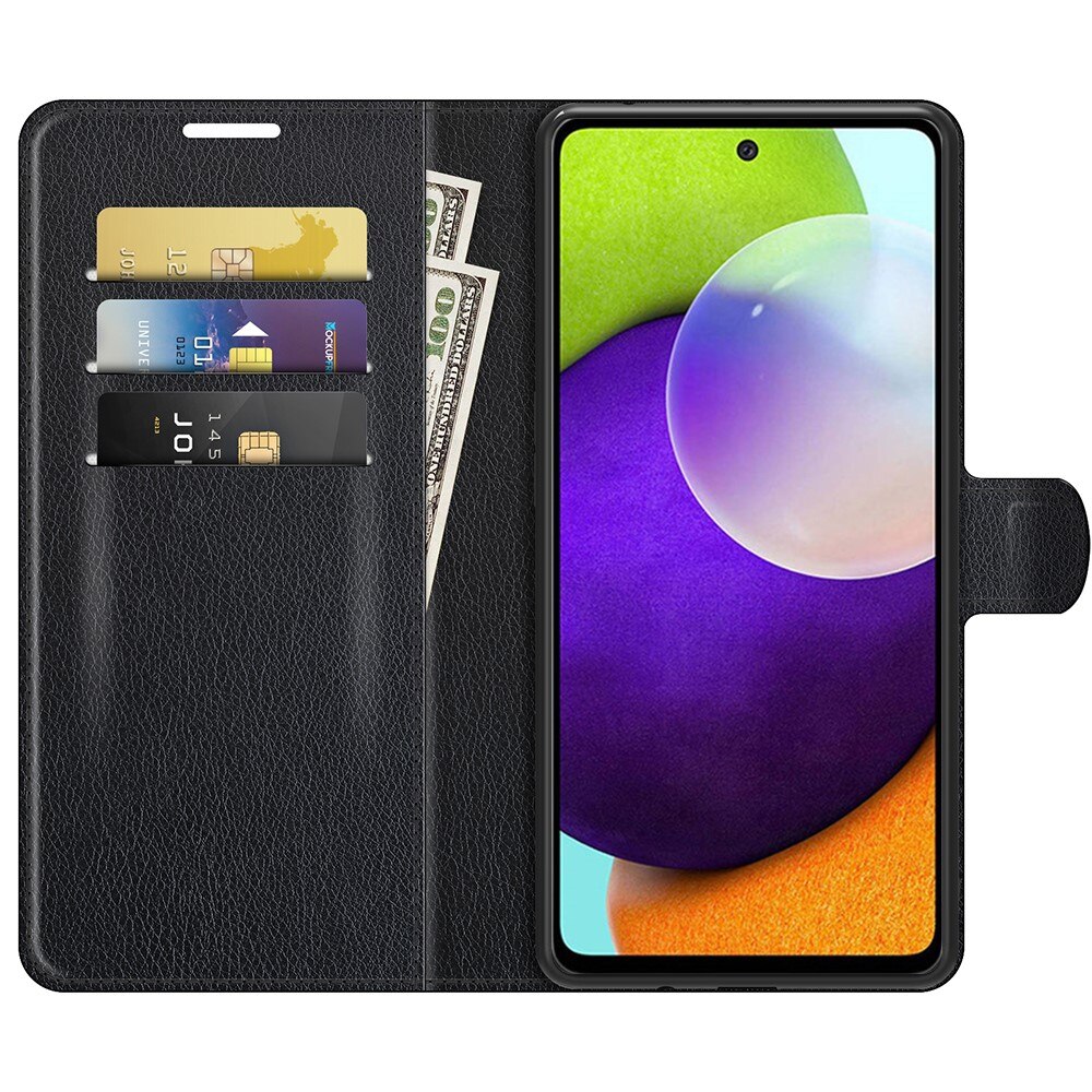 Coque portefeuille Samsung Galaxy A52 5G, Noir