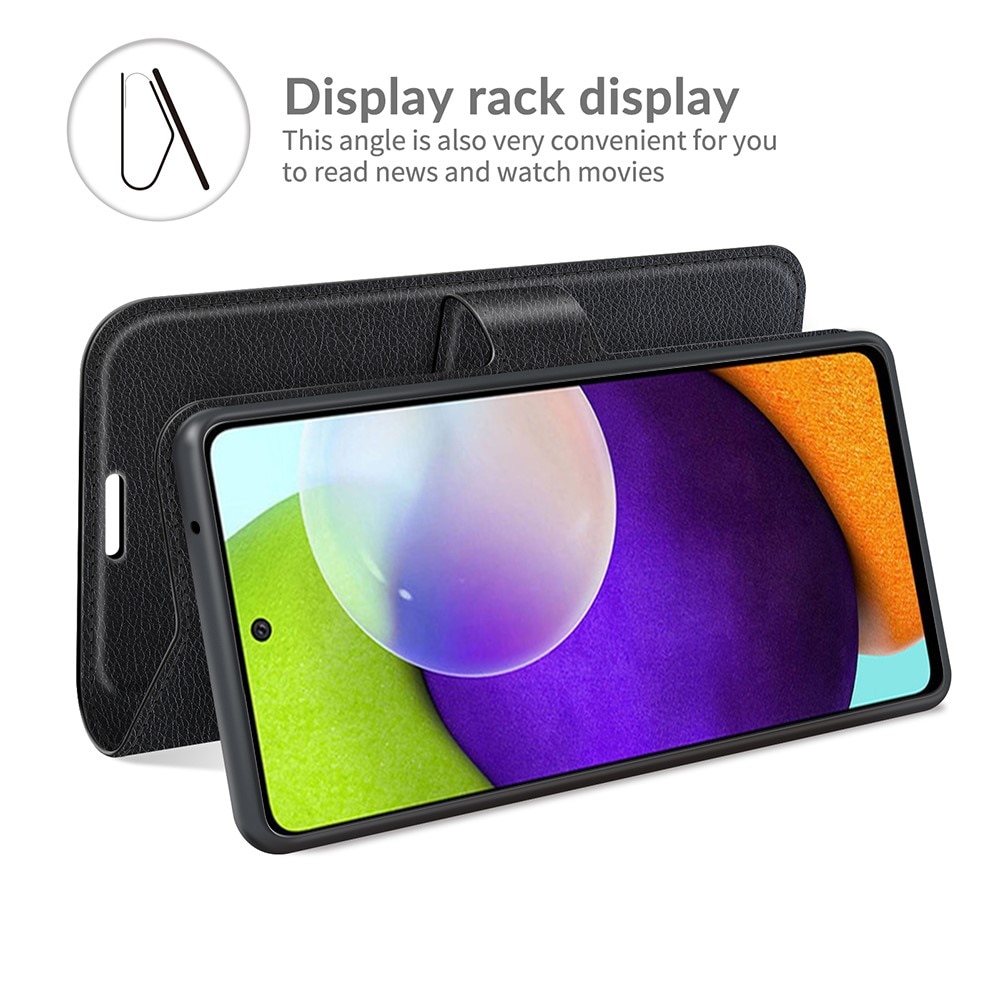 Coque portefeuille Samsung Galaxy A52 5G, Noir
