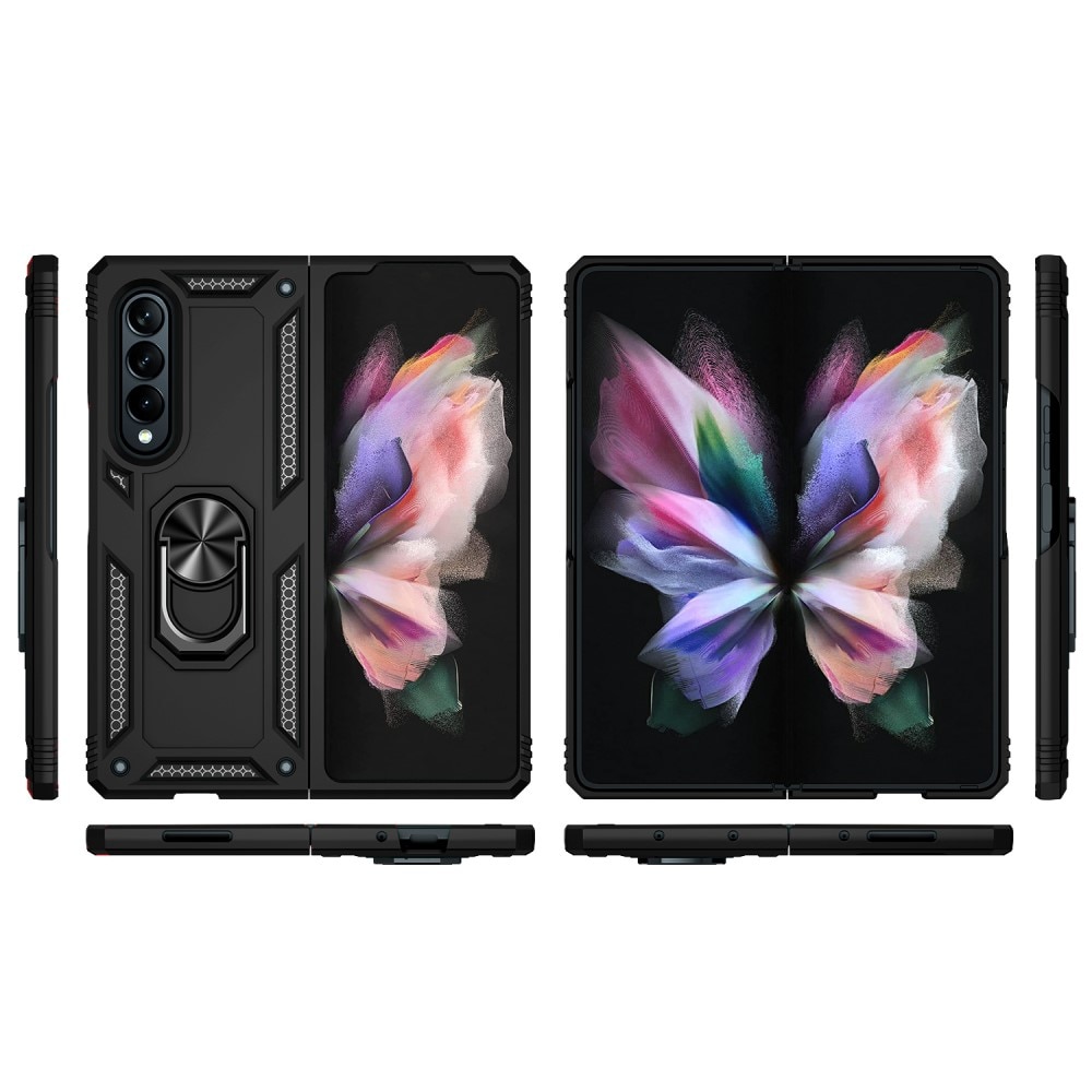 Coque hybride Tech Ring Samsung Galaxy Z Fold 3, noir