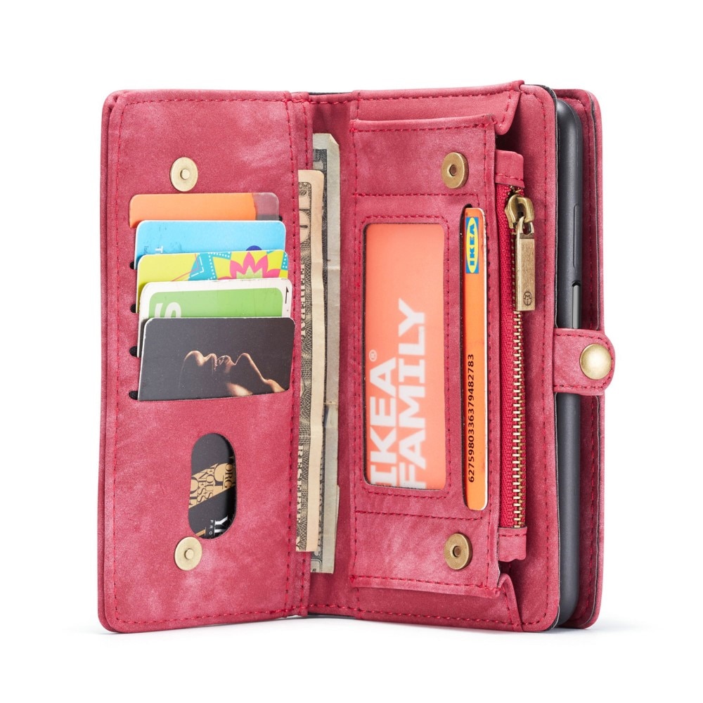 Étui portefeuille multi-cartes Samsung Galaxy A32 5G, Rouge