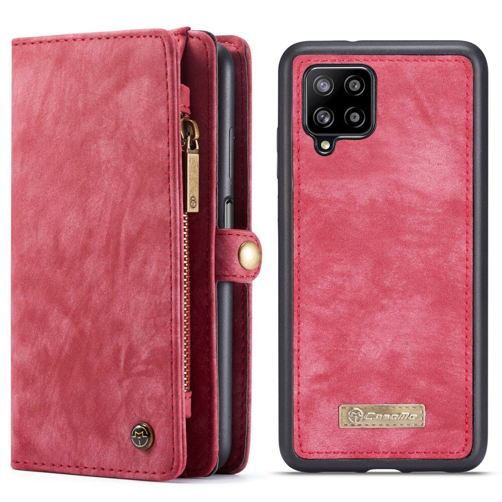 Étui portefeuille multi-cartes Samsung Galaxy A12 5G, Rouge