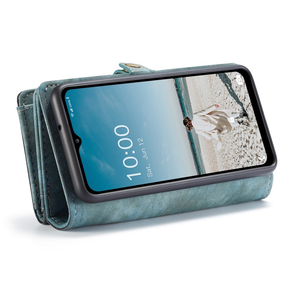 Étui portefeuille multi-cartes Samsung Galaxy A12 5G, Bleu