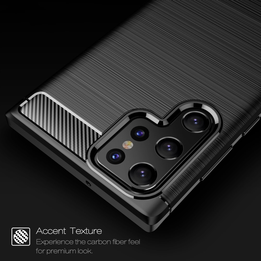 Coque Brushed TPU Case Samsung Galaxy S22 Ultra Black