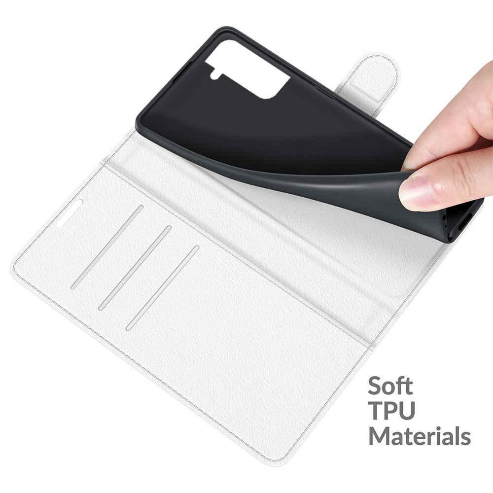 Coque portefeuille Samsung Galaxy S22, Blanc