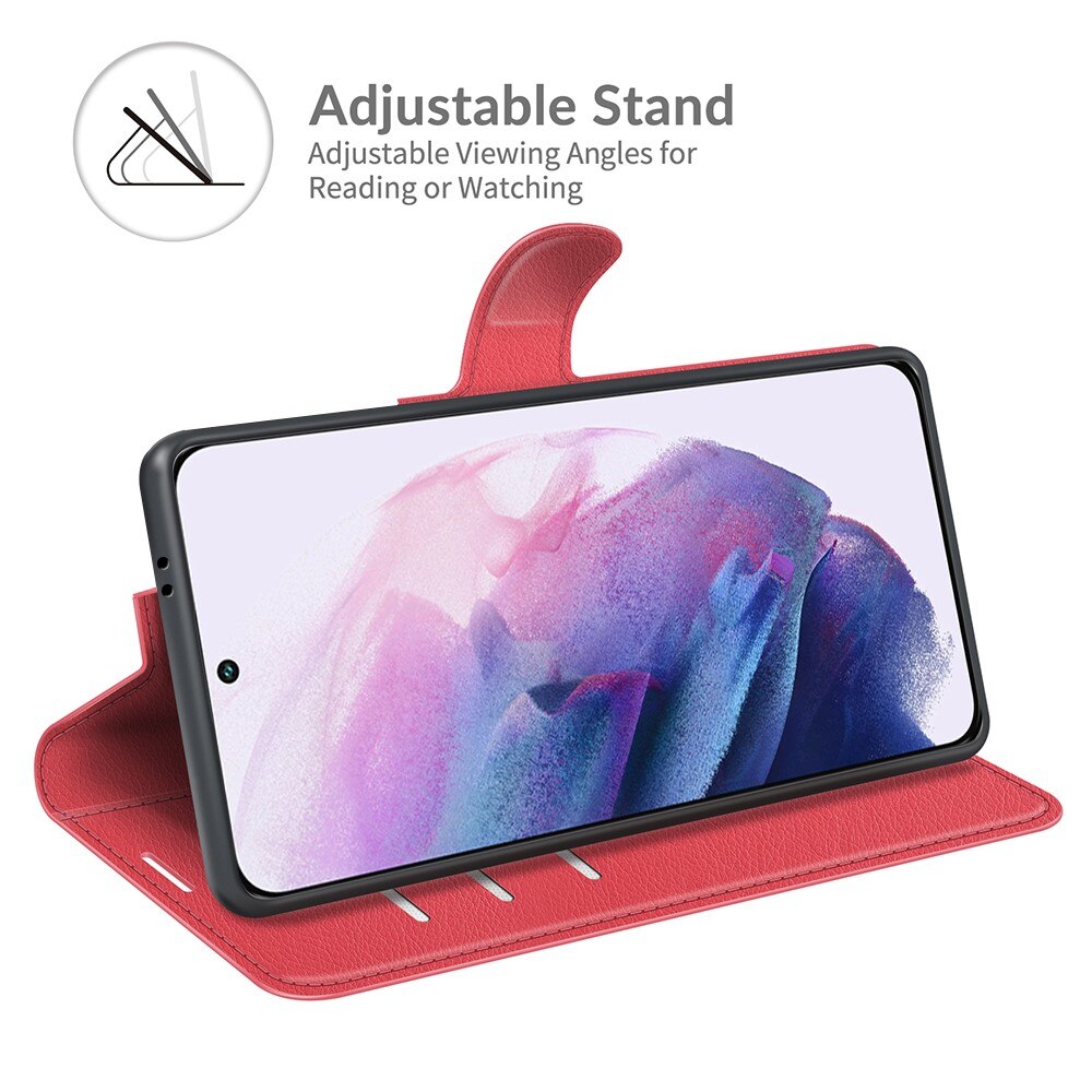 Coque portefeuille Samsung Galaxy S22, Rouge