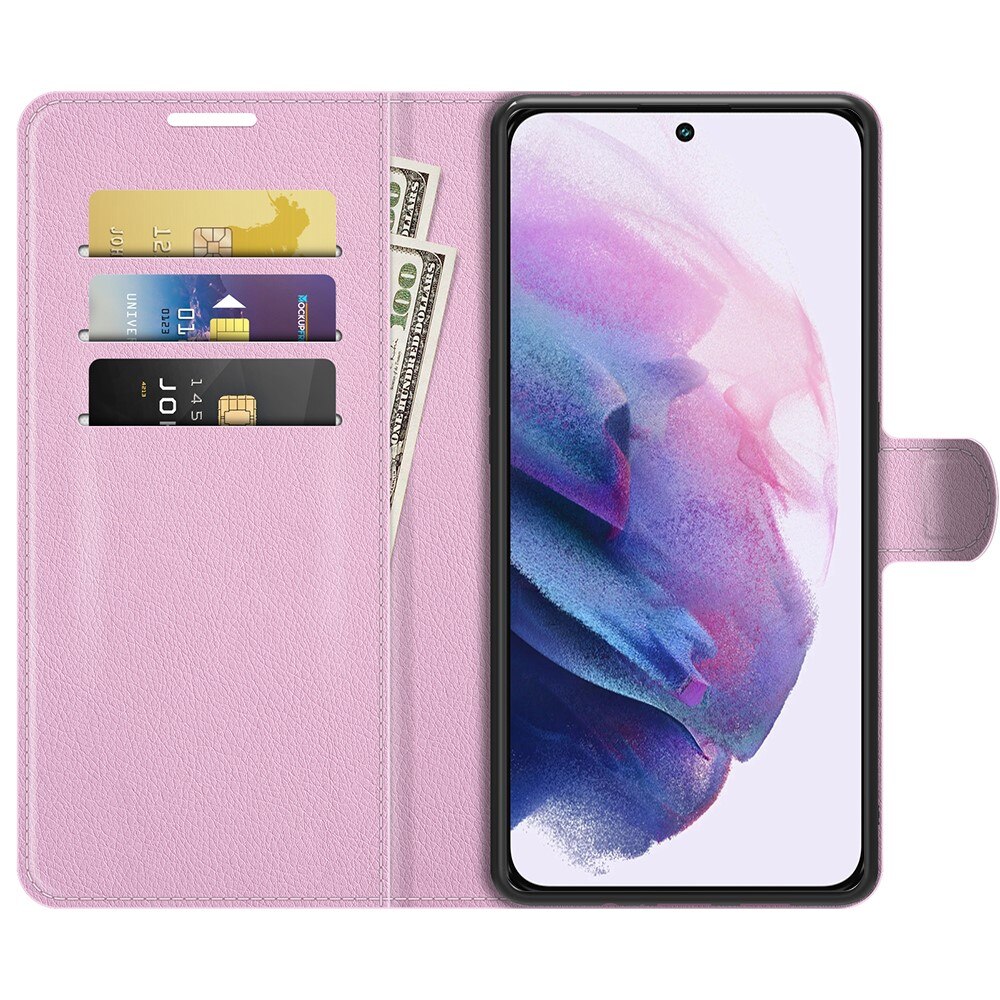 Coque portefeuille Samsung Galaxy S22, Rose