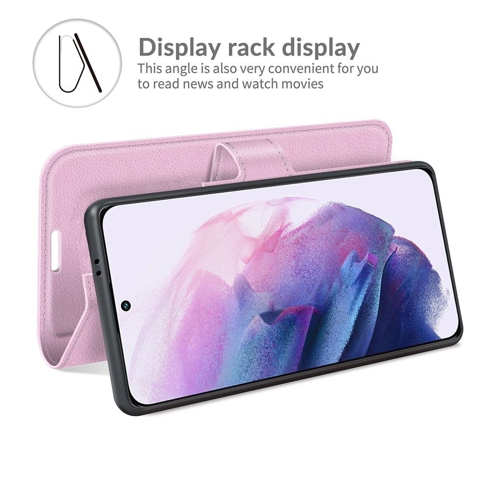 Coque portefeuille Samsung Galaxy S22, Rose