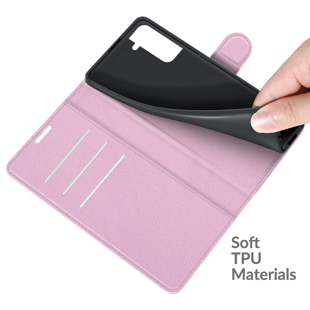 Coque portefeuille Samsung Galaxy S22, Rose