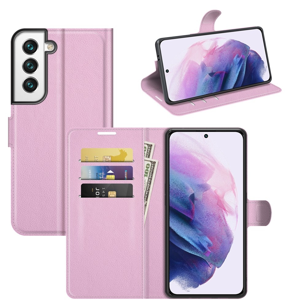 Coque portefeuille Samsung Galaxy S22, Rose