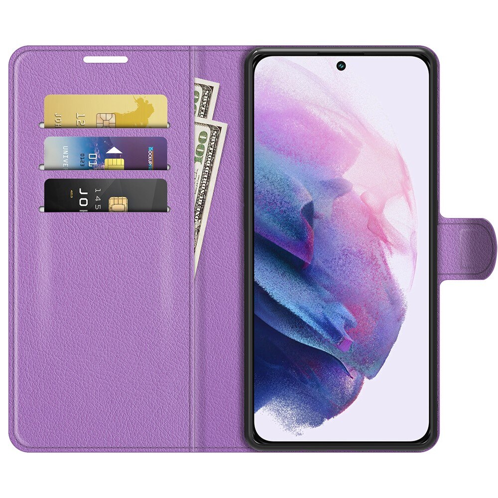 Coque portefeuille Samsung Galaxy S22, Violet