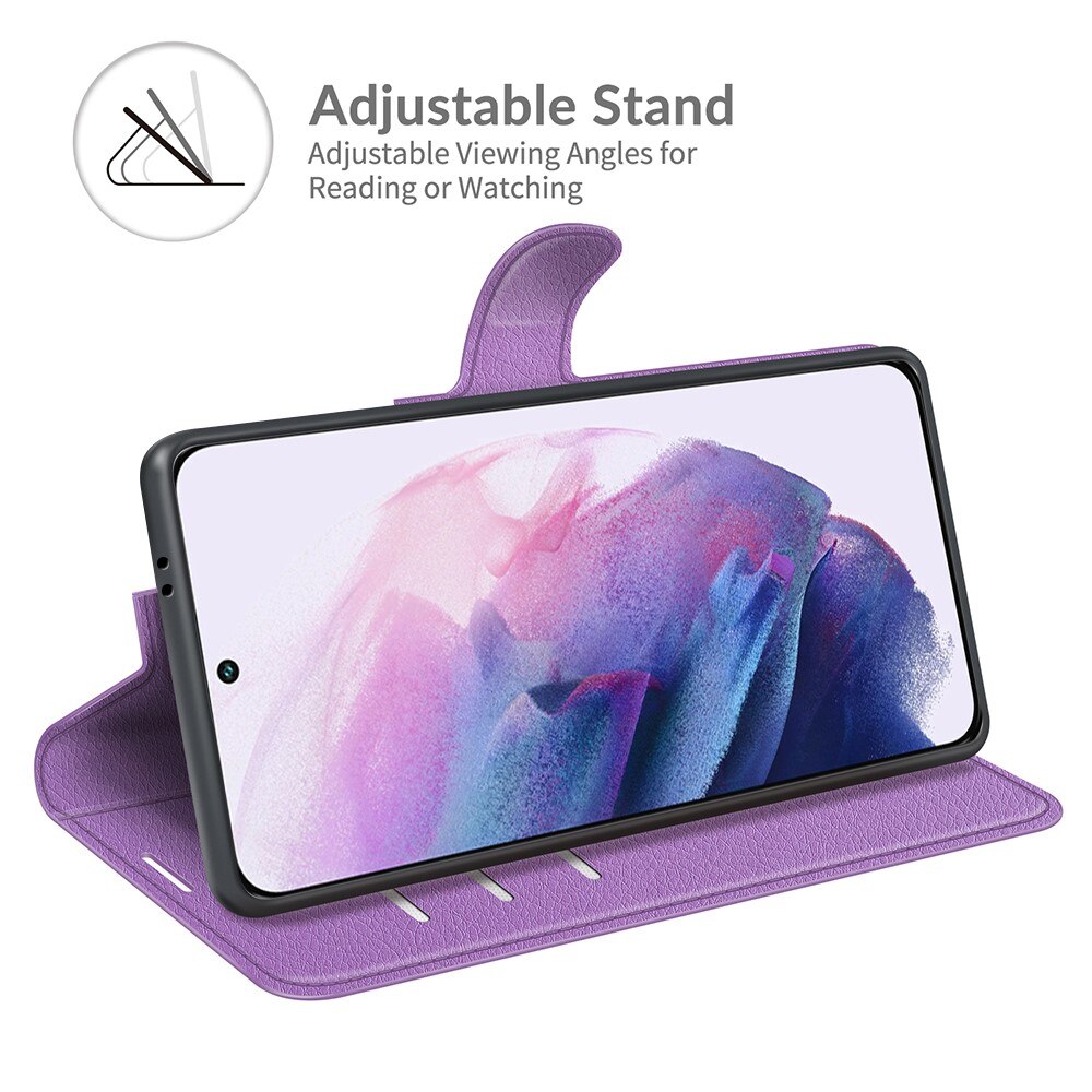 Coque portefeuille Samsung Galaxy S22, Violet