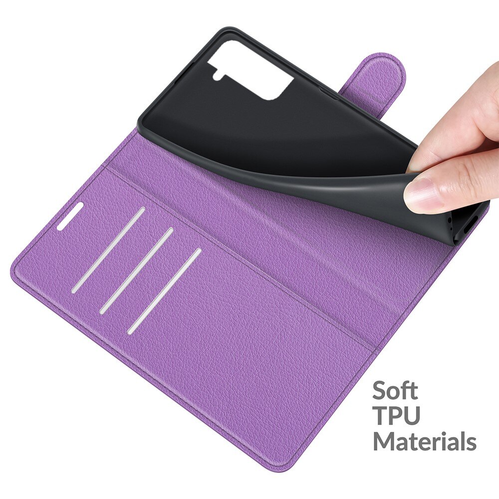 Coque portefeuille Samsung Galaxy S22, Violet