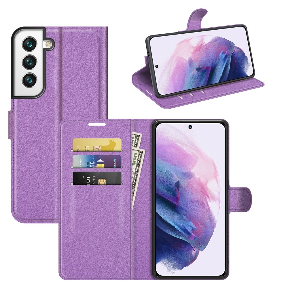 Coque portefeuille Samsung Galaxy S22, Violet