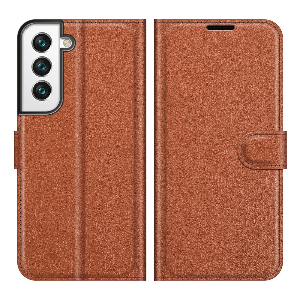 Coque portefeuille Samsung Galaxy S22 Marron