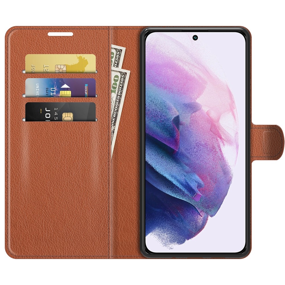 Coque portefeuille Samsung Galaxy S22, Marron