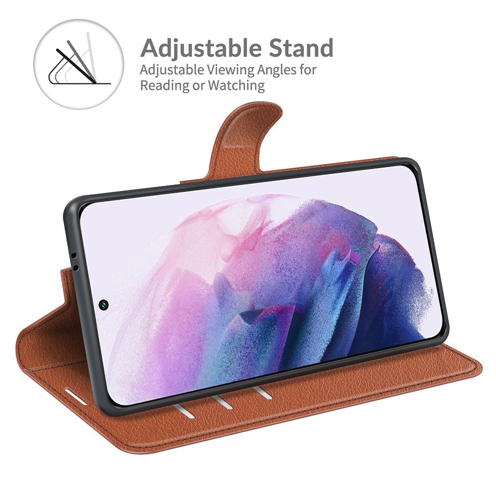 Coque portefeuille Samsung Galaxy S22, Marron