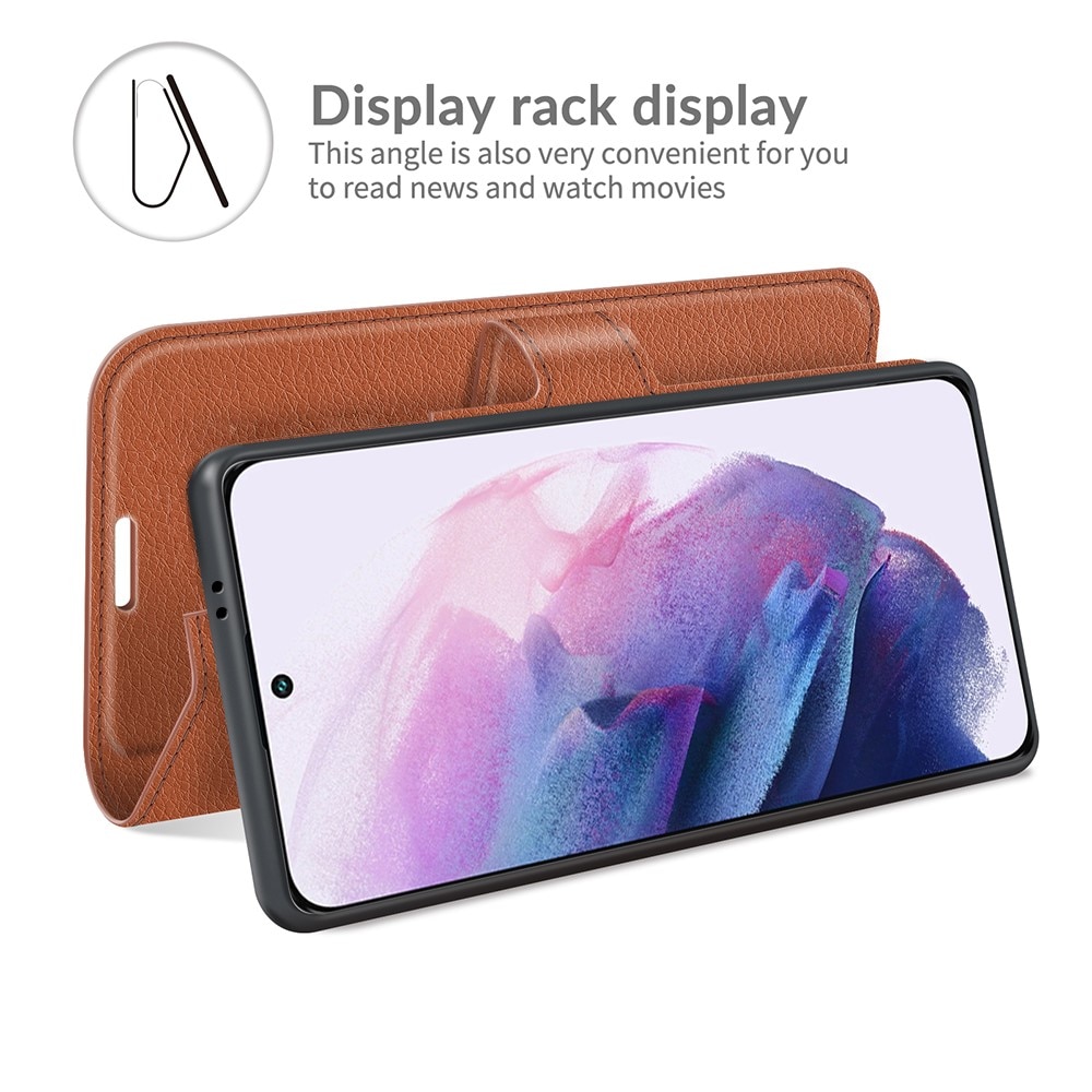 Coque portefeuille Samsung Galaxy S22, Marron